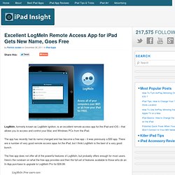 LogMeIn Remote Access App