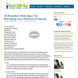 15 Excellent Web Apps For Managing Your Personal Finances - Dumb Little Man