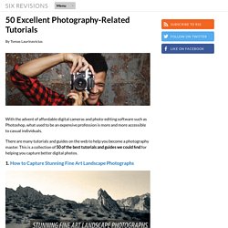 50 Excellent Photography-Related Tutorials