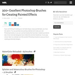 300+ Excellent Photoshop Brushes for Creating Painted Effects
