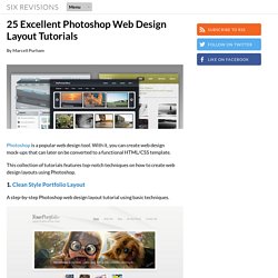 25 Excellent Photoshop Web Design Layout Tutorials