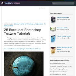 25 Excellent Photoshop Texture Tutorials