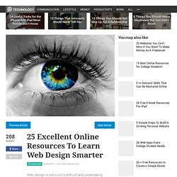 25 Excellent Online Resources To Learn Web Design Smarter