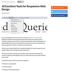 10 Excellent Tools for Responsive Web Design