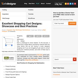 Excellent Shopping Cart Designs: Showcase and Best Practices