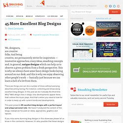 45 More Excellent Blog Designs