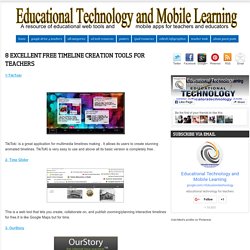 8 Excellent Free Timeline Creation Tools for Teachers
