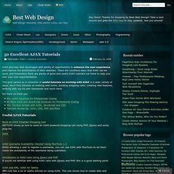 50 Excellent AJAX Tutorials « Best Web Design