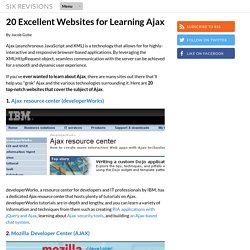 20 Excellent Websites for Learning Ajax