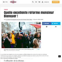 Quelle excellente réforme monsieur Blanquer !