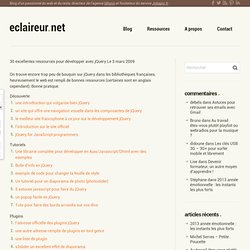 30 excellentes ressources pour développer avec jQuery
