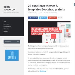 23 excellents thèmes & templates Bootstrap gratuits