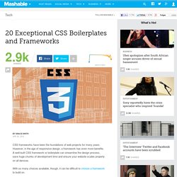 20 Exceptional CSS Boilerplates and Frameworks