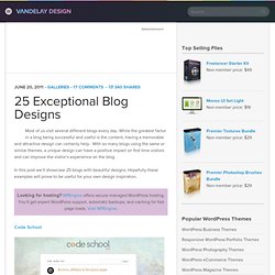 25 Exceptional Blog Designs