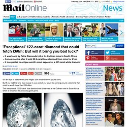 'Exceptional' 122.52 carat blue diamond found in South African mine