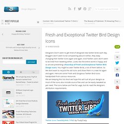 Fresh and Exceptional Twitter Bird Design Icons