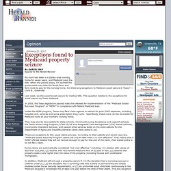 Exceptions found to Medicaid property seizure » Opinion » The Herald Banner, Greenville, TX