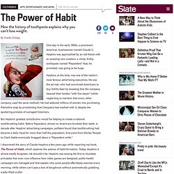An excerpt from Charles Duhigg’s The Power of Habit. - Slate Magazine - Aurora