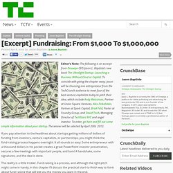 [Excerpt] Fundraising: From $1,000 To $1,000,000