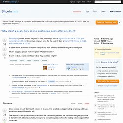 mtgox - Why don't people buy at one exchange and sell at another?