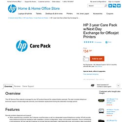 3 year Care Pack w/Next Day Exchange for Officejet Printers