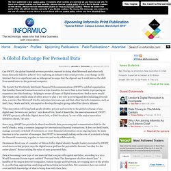 A Global Exchange For Personal Data
