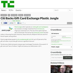 Citi Backs Gift Card Exchange Plastic Jungle