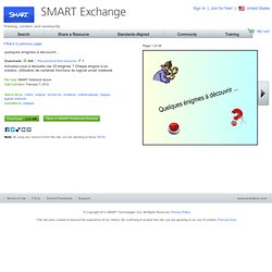 SMART Exchange - France - quelques enigmes à découvrir...