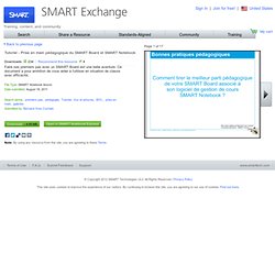 Tutoriel - Prise en main pédagogique du SMART Board et SMART Notebook