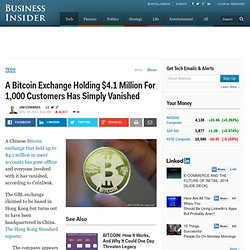 Bitcoin Exchange GBL Holding $4.1 Million Vanishes