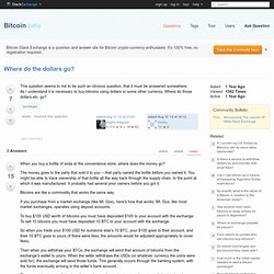 exchanges - Where do the dollars go? - Bitcoin Beta - Stack Exchange