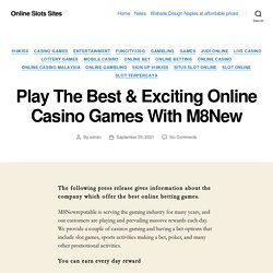 Fun With Best & Exciting Live Casino Games 2021 With M8New