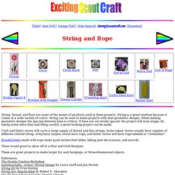 Exciting Scout Crafts - String and Rope
