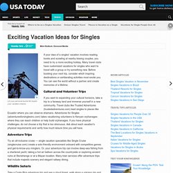 Exciting Vacation Ideas for Singles