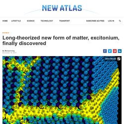 Long-theorized new form of matter, excitonium, finally discovered