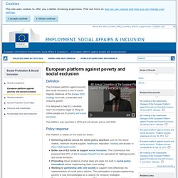 European platform against poverty and social exclusion - Employment, Social Affairs & Inclusion