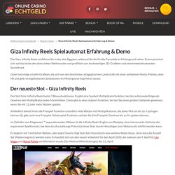 Leo Vegas Exclusive Giza Infinity Reels ➡ RTP 96.45 %