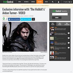 Exclusive interview with ‘The Hobbit’s’ Aidan Turner - VIDEO
