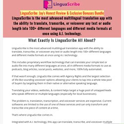 30 Days Risk-Free Opportunity on LinguaScribe
