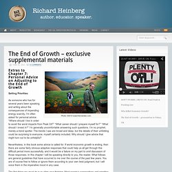 The End of Growth – exclusive supplemental materials 