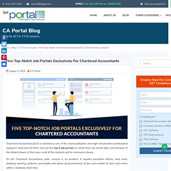 India's Five Largest Online Job Networks For Finance Experts