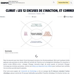 Climat : les 12 excuses de l'inaction, et comment y répondre