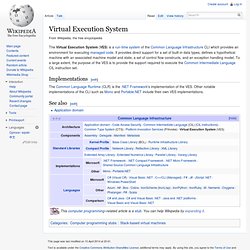 Virtual Execution System