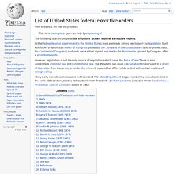 Executive Orders Pearltrees