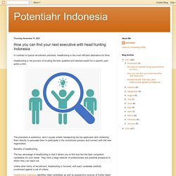 How you can find your next executive with head hunting Indonesia
