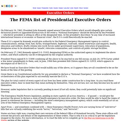 FEMA Executive Orders