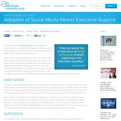 Adoption of Social Media Needs Executive Support