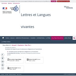 Lettres et Langues vivantes - Académie d'Amiens