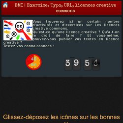 Exercice. Les licences creative commons