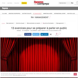 13 exercices pour apprendre à parler en public